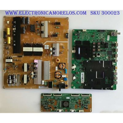 KIT DE TARJETAS PARA TV SAMSUNG / MAIN BN94-07777A / BN41-02257A / BN97-08902A / T-CON LJ94-30167G / BN96-30712A / VD_STV5565EU22BC6LV0.3 / FUENTE BN4400781A / L55C4_EHS / BN44-00781A / PANEL CY-VH055FGLV1H / LSF550FJ03-G02 / MODELO UN55HU7250FXZA TH01